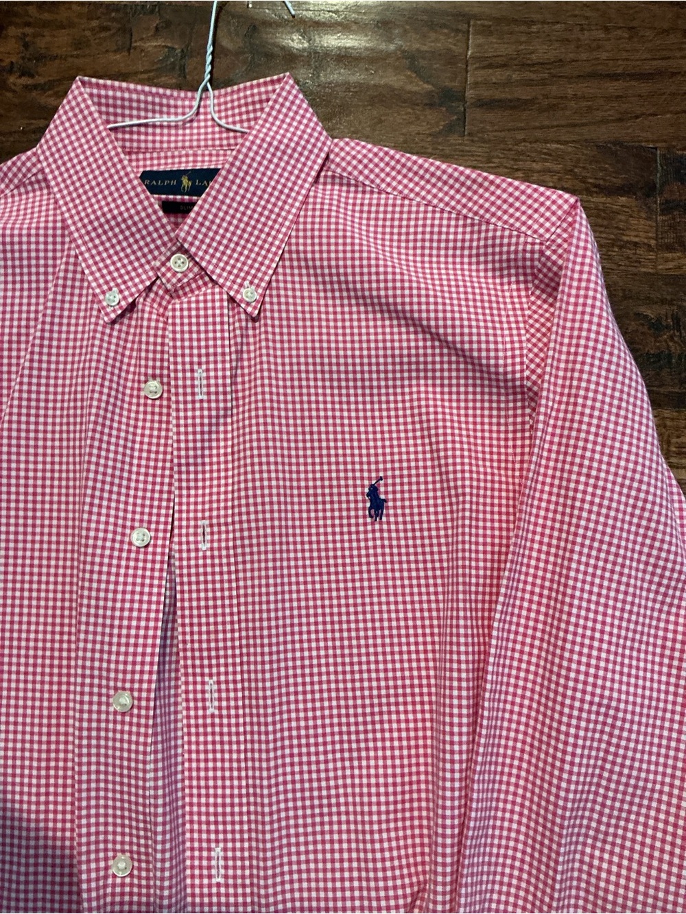 Polo by Ralph Lauren Pink Micro-Gingham Button-Down Shirt - Picture 3 of 3